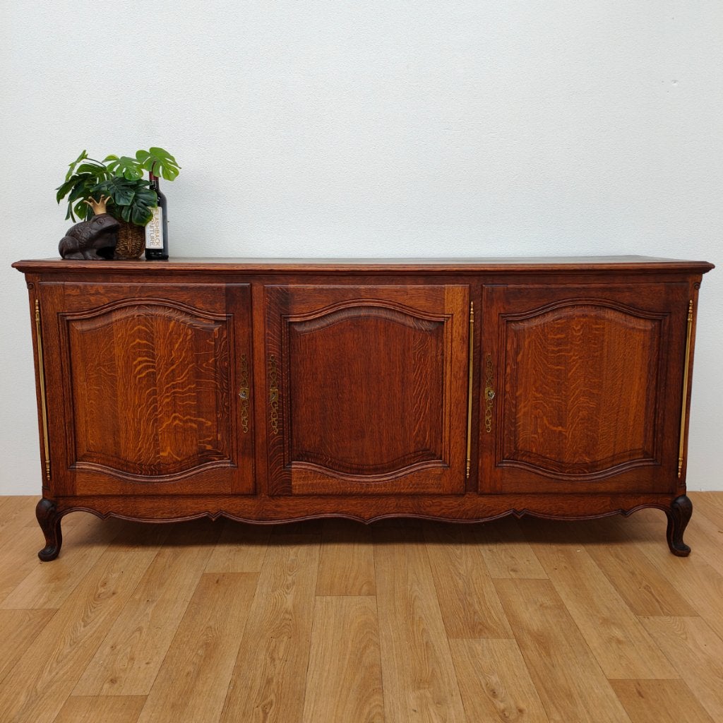 Vintage landelijk Louis XV dressoir wandkast buffetkast  409, Huis en Inrichting, Valkenswaard, Info@flashbackfurniture.nl, 150 tot 200 cm