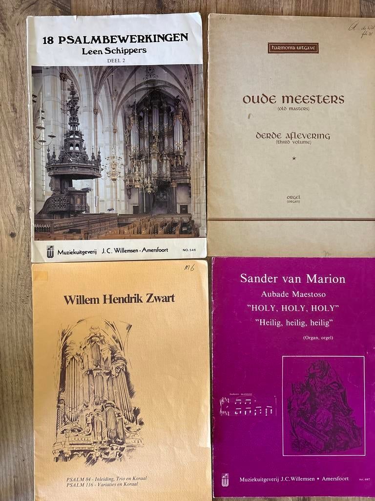 Collectie Orgelmuziek: Psalmbewerkingen, Koraalpartituren, Orgel, Gebruikt, Klassiek, Ophalen of Verzenden