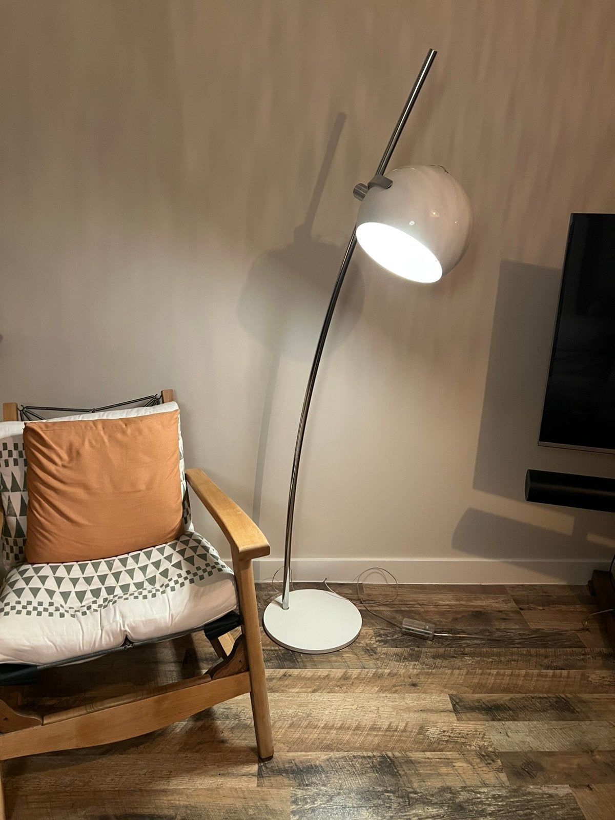 Vintage Hala Zeist vloerlamp, jaren 70, Huis en Inrichting, Lampen | Vloerlampen, Ophalen, Zo goed als nieuw, Metaal, 150 tot 200 cm