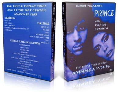 Prince - Triple Threat Tour with The Time & Vanity 6  1983, Cd's en Dvd's, Alle leeftijden, Verzenden, Nieuw in verpakking, Concert