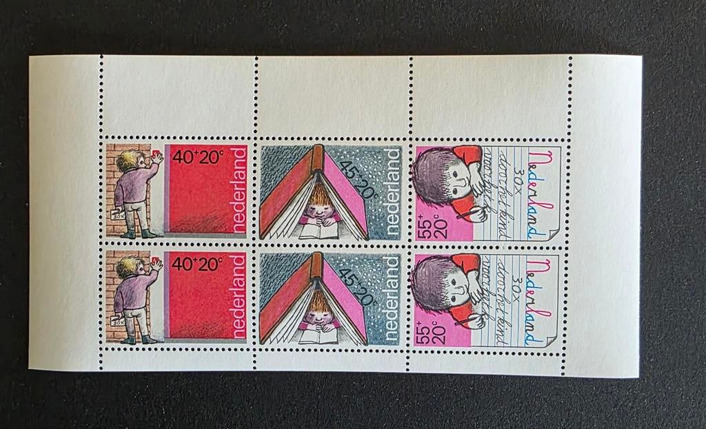 Nederland kinderpostzegels 1970, ongebruikt velletje, Ophalen of Verzenden, Na 1940, Postfris