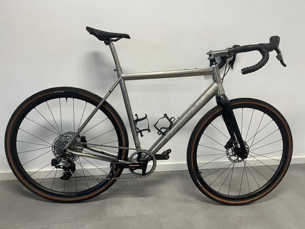 Titanium Van Nicholas Rowtag (sram frorce axs), 28 inch, Gebruikt, 10 tot 15 versnellingen, 57 tot 61 cm