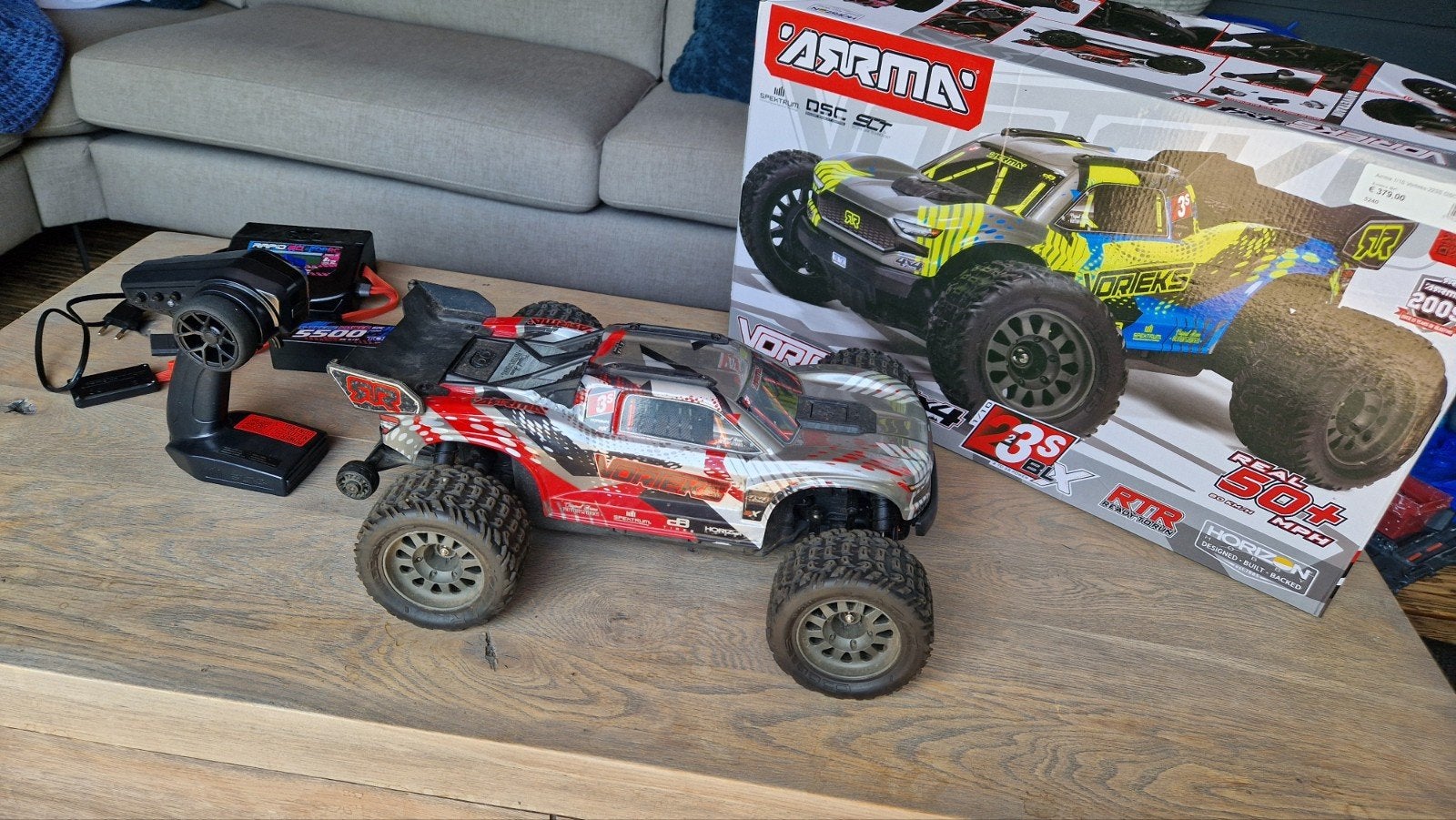ARRMA Vorteks 3S BLX RC Auto RTR met extra's, Hobby en Vrije tijd, Modelbouw | Radiografisch | Auto's, Elektro, Auto offroad, Ophalen of Verzenden