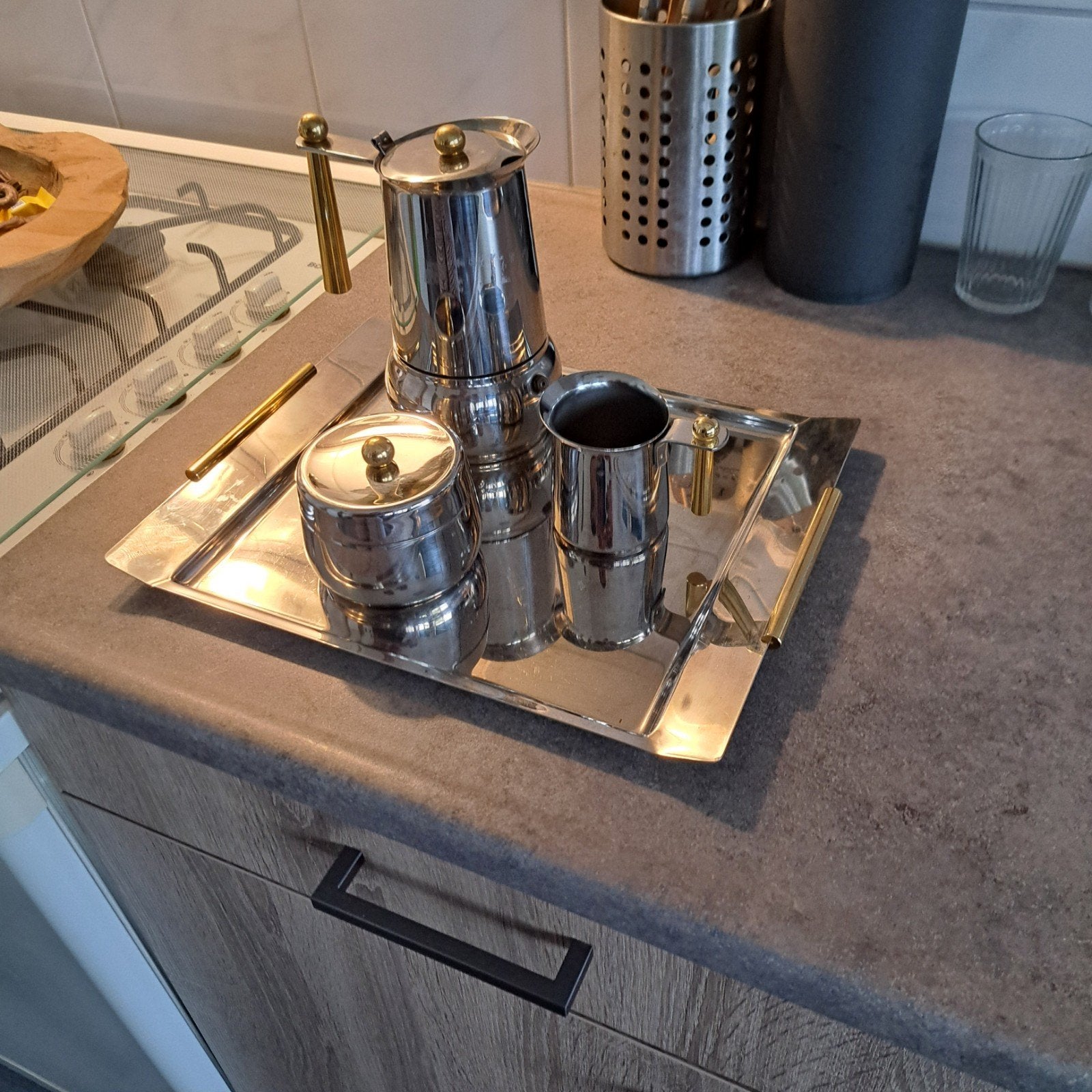 complete Guido bergna kitty-Oro douwe Egberts, made in italy, Ophalen of Verzenden, Zo goed als nieuw, Koffiemachine