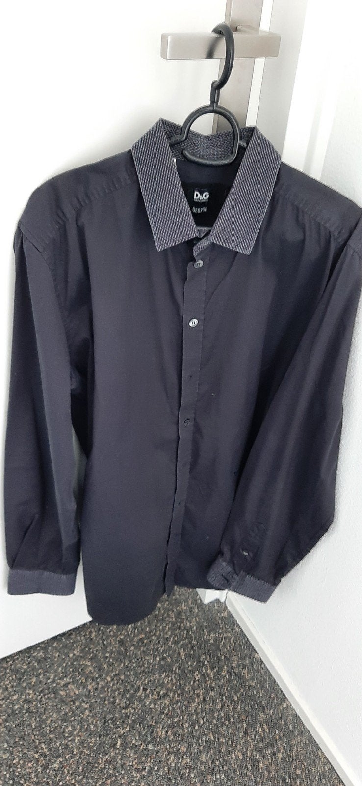 D&G overhemd blauw halswijdte 41, Dolce & Gabbana, Blauw, Ophalen of Verzenden, Zo goed als nieuw