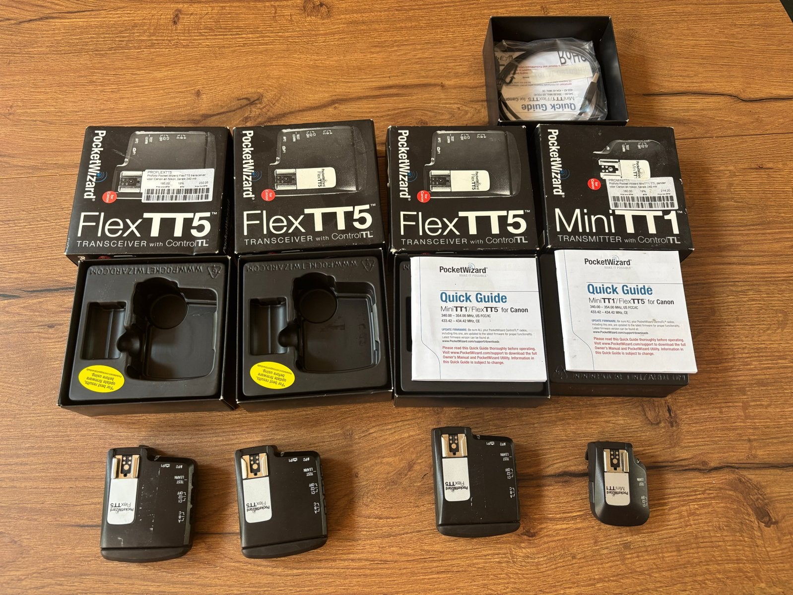 PocketWizard Flex TT5 & Mini TT1 set voor Canon, Audio, Tv en Foto, Fotografie | Flitsers, Overige merken, Ophalen of Verzenden