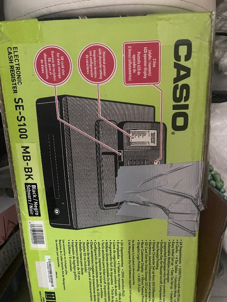 Casıo kassa, Ophalen, Overige typen