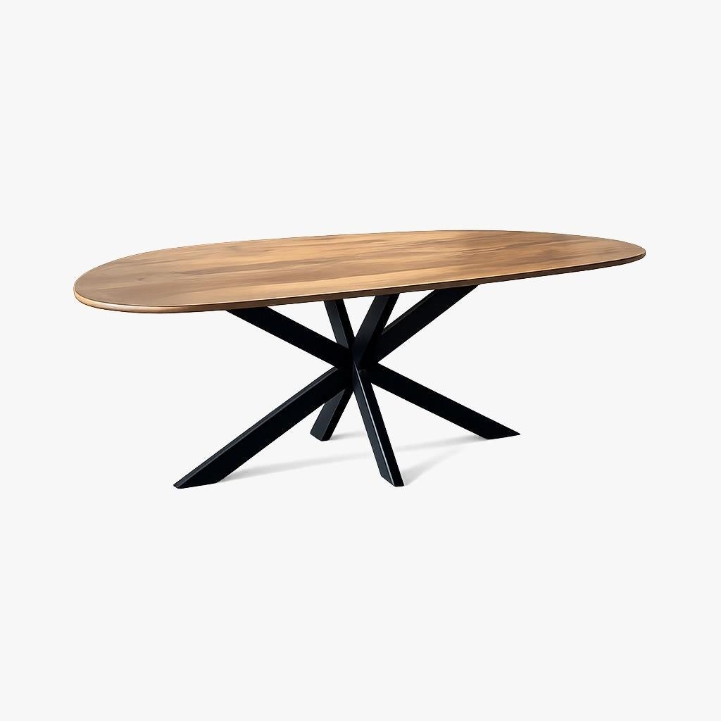 Eettafel Organisch – 220 cm – Naturel – Mangohout, Huis en Inrichting, Tafels | Eettafels, Overige materialen, 100 tot 150 cm