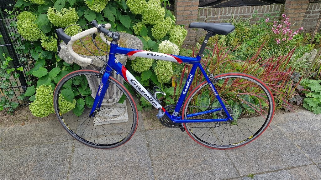 Gazelle racefiets, Fietsen en Brommers, Fietsen | Heren | Sportfietsen en Toerfietsen, Ophalen, 28 inch, Gebruikt, Velgrem