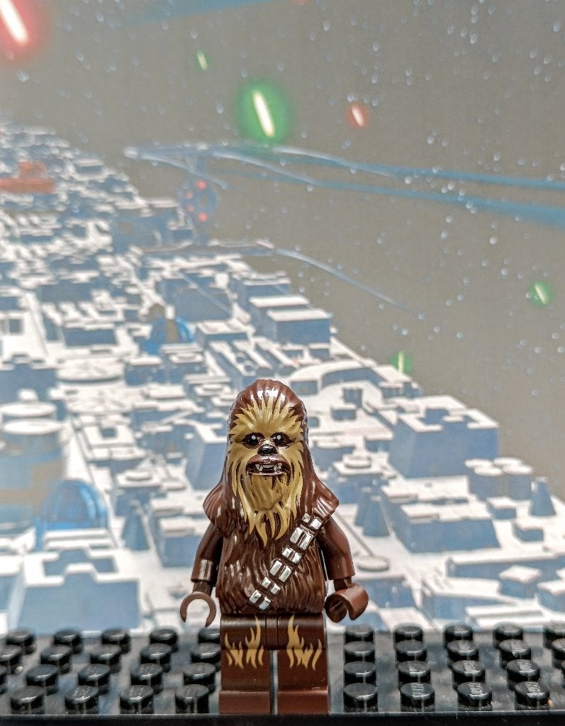 Lego Wookiee Warrior - Dark Brown with Dark Tan Fur, Printed, Gebruikt, Star Wars, Lego, Ophalen of Verzenden