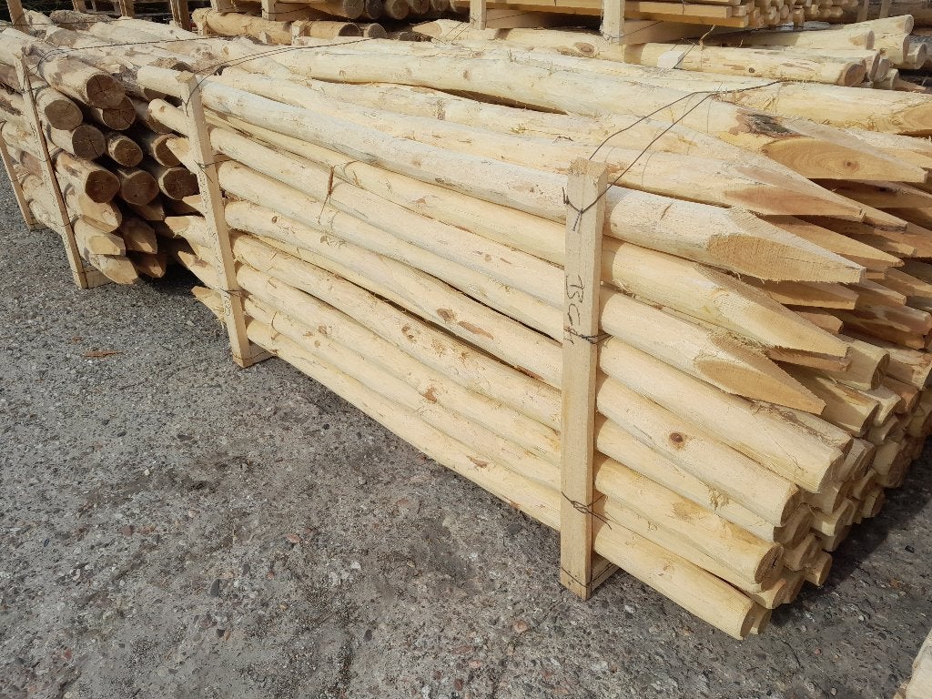 Robiniahouten palen, robinia paal 200cm lang 8-10cm dik, Ophalen, Nieuw, 180 tot 250 cm, Palen