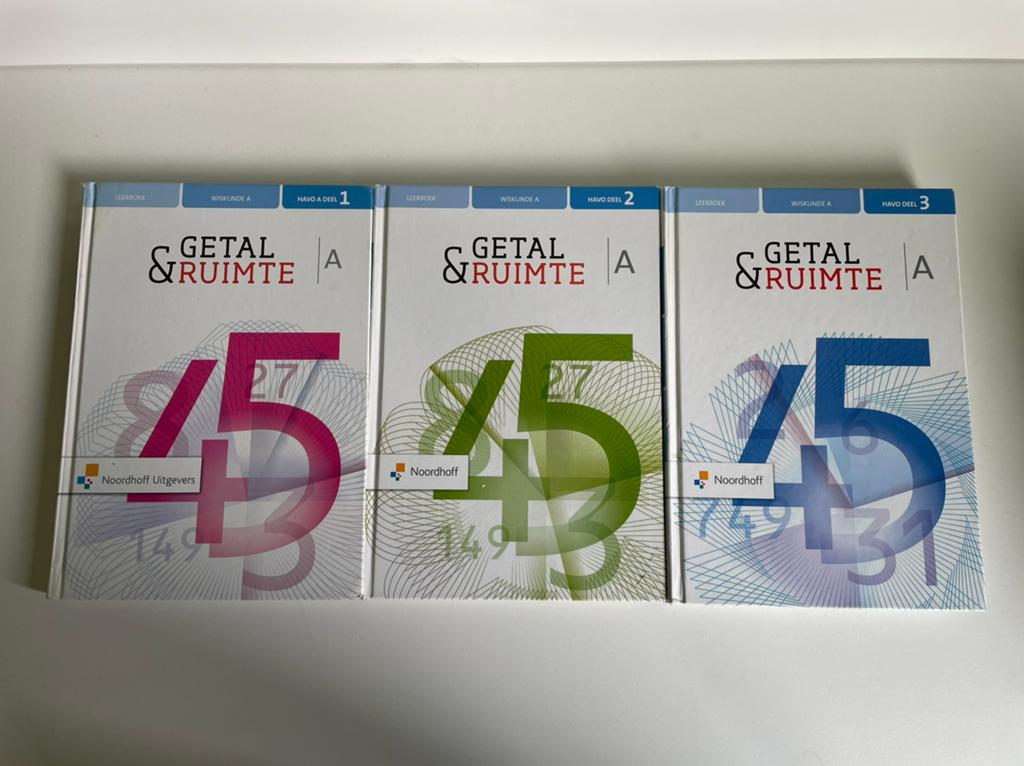 Getal en ruimte Wiskunde A havo 5 deel 1, 2, 3, Boeken, Ophalen of Verzenden, Zo goed als nieuw, HAVO, Wiskunde A