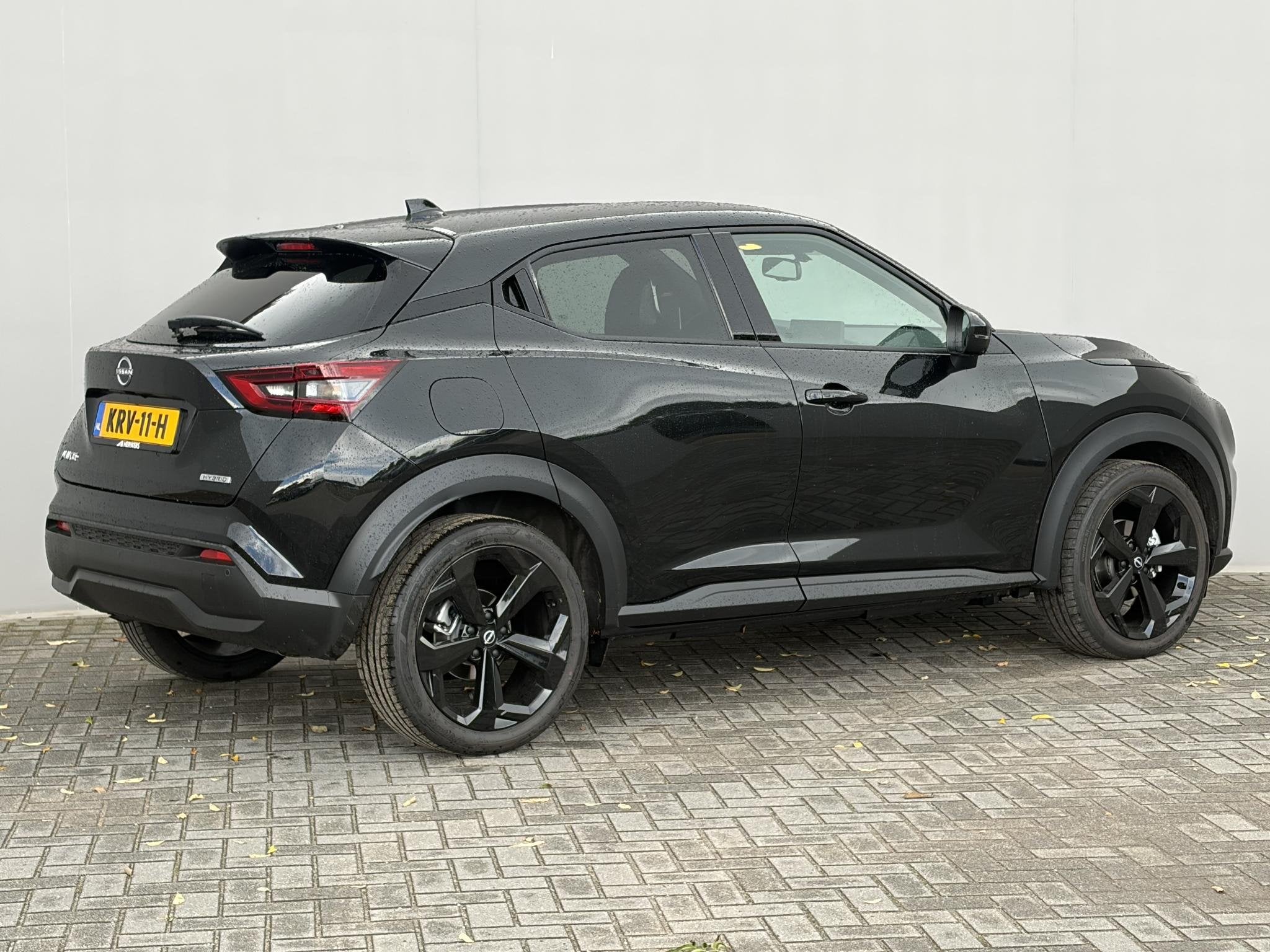 Nissan Juke 1.6 Hybrid Tekna / Adaptieve cruise control / 36, Auto's, Leder en Stof, Zwart, Origineel Nederlands, Bedrijf