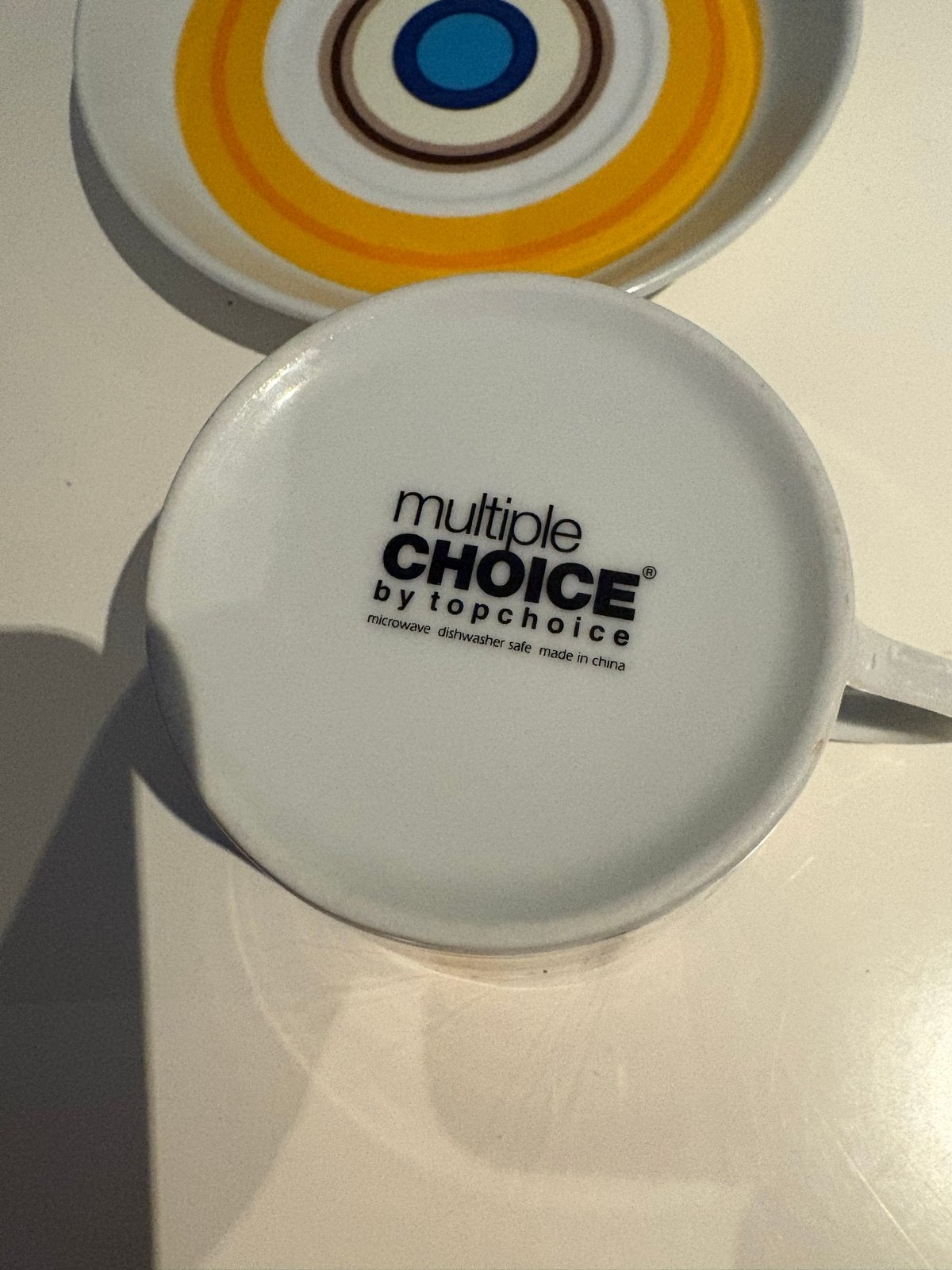 Multiple Choice by Topchoice kop en schotel set, 4 stuks, Huis en Inrichting, Keuken | Servies, Gebruikt, Overige merken, Keramiek