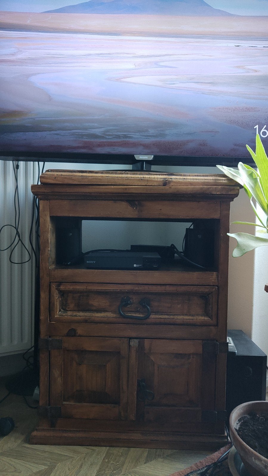 Mexicaans grenen televisiekastje, Huis en Inrichting, Ophalen, Gebruikt
