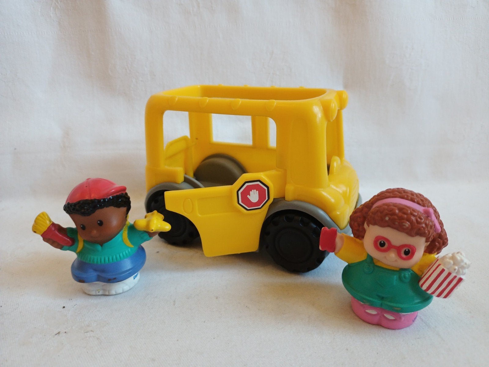 Little People schoolbus minibus bus met poppetjes, Ophalen of Verzenden, Auto of Voertuig