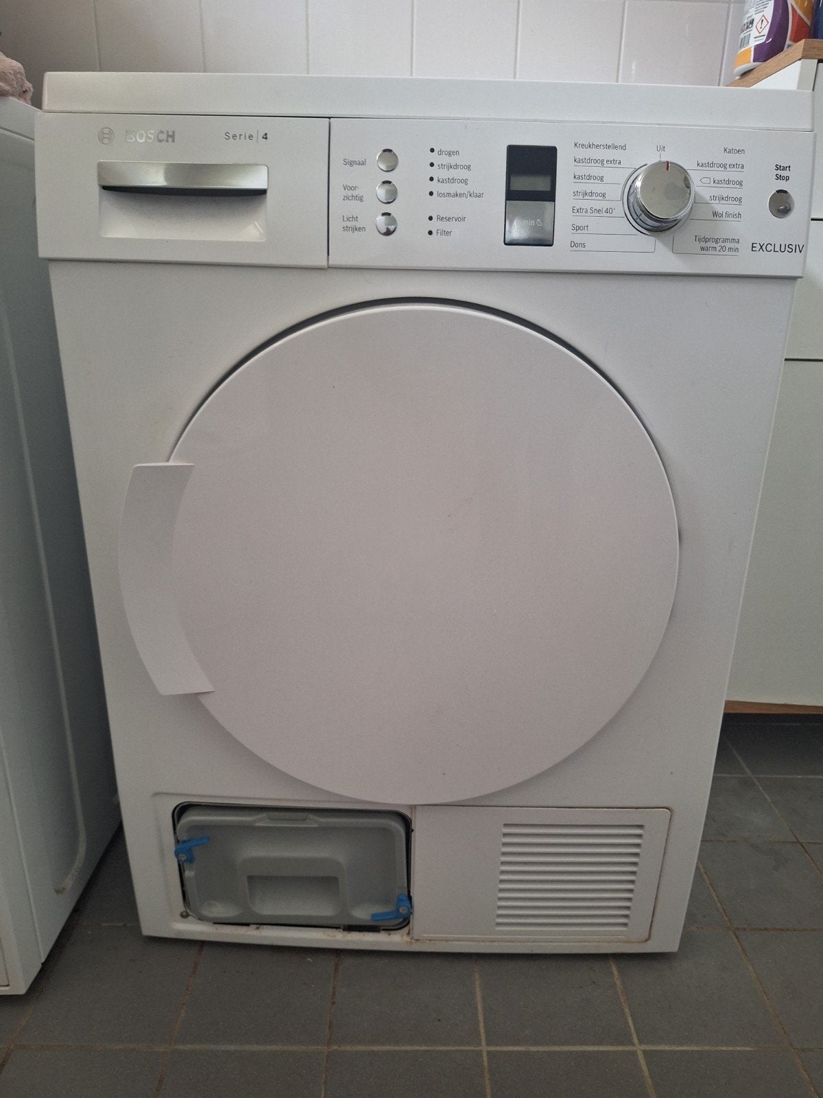 Gratis: klus Bosch,condensdroger., Witgoed en Apparatuur, Wasdrogers, Gebruikt, Condens, 6 tot 8 kg, 85 tot 90 cm, Ophalen