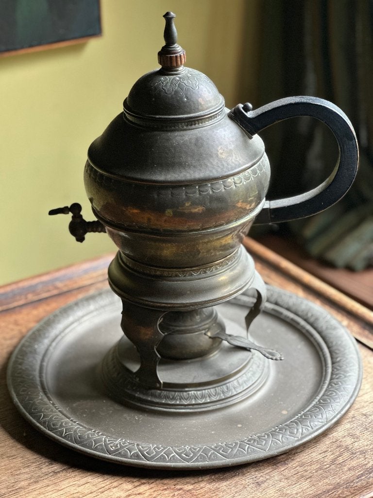 Antieke koperen kraantjeskan, Antiek en Kunst, Antiek | Koper en Brons, Ophalen of Verzenden, Koper