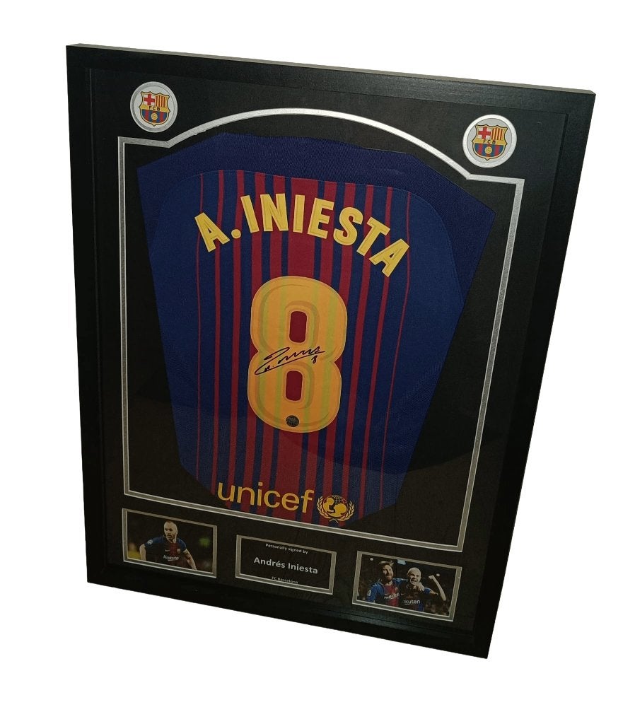 Gesigneerd shirt Iniesta - Barcelona - met certificaat, Verzenden, Nieuw, Buitenlandse clubs, Shirt