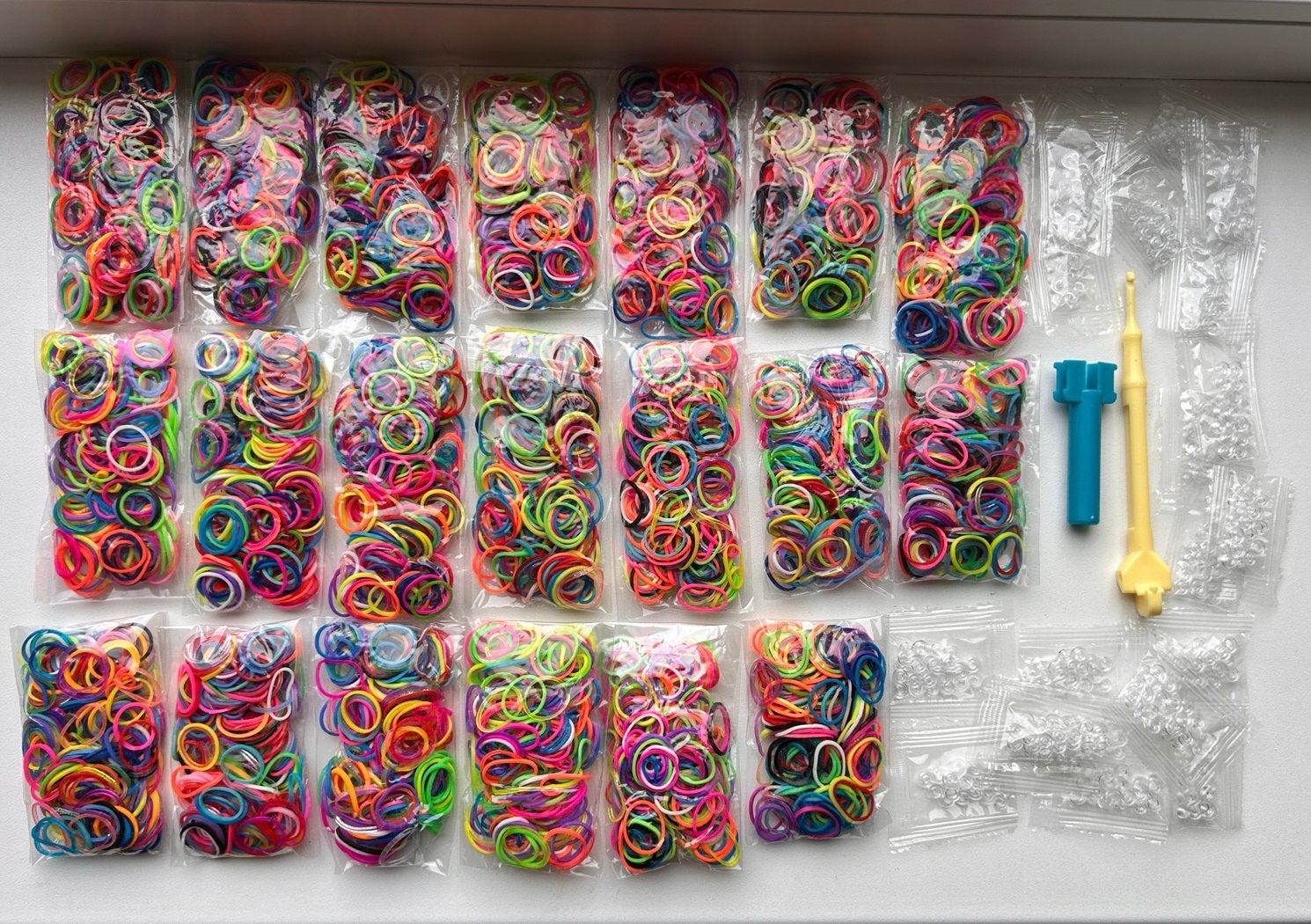 20 zakjes met loom elastiekjes nieuw, Ophalen of Verzenden, Nieuw
