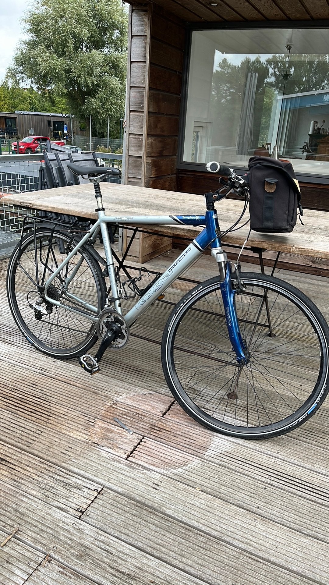 Koga toerfiets, Fietsen en Brommers, 28 inch, Gebruikt, Vering, Velgrem