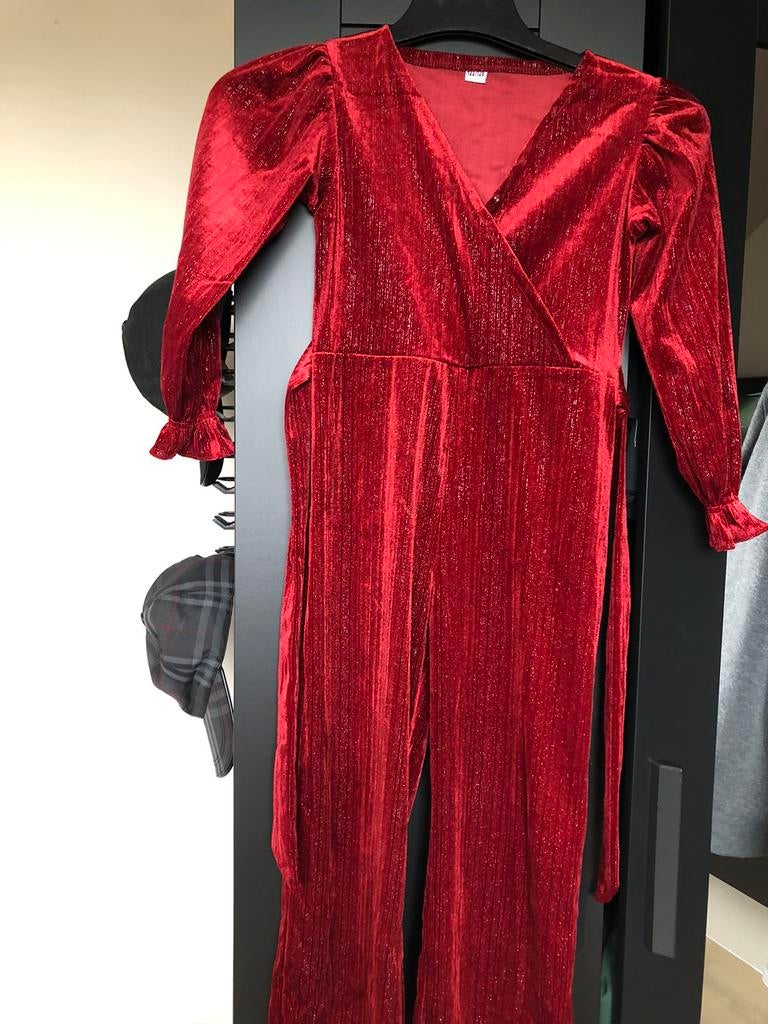 Zgan prachtig feestelijk jumpsuit 122, Ophalen of Verzenden, Zo goed als nieuw, Meisje