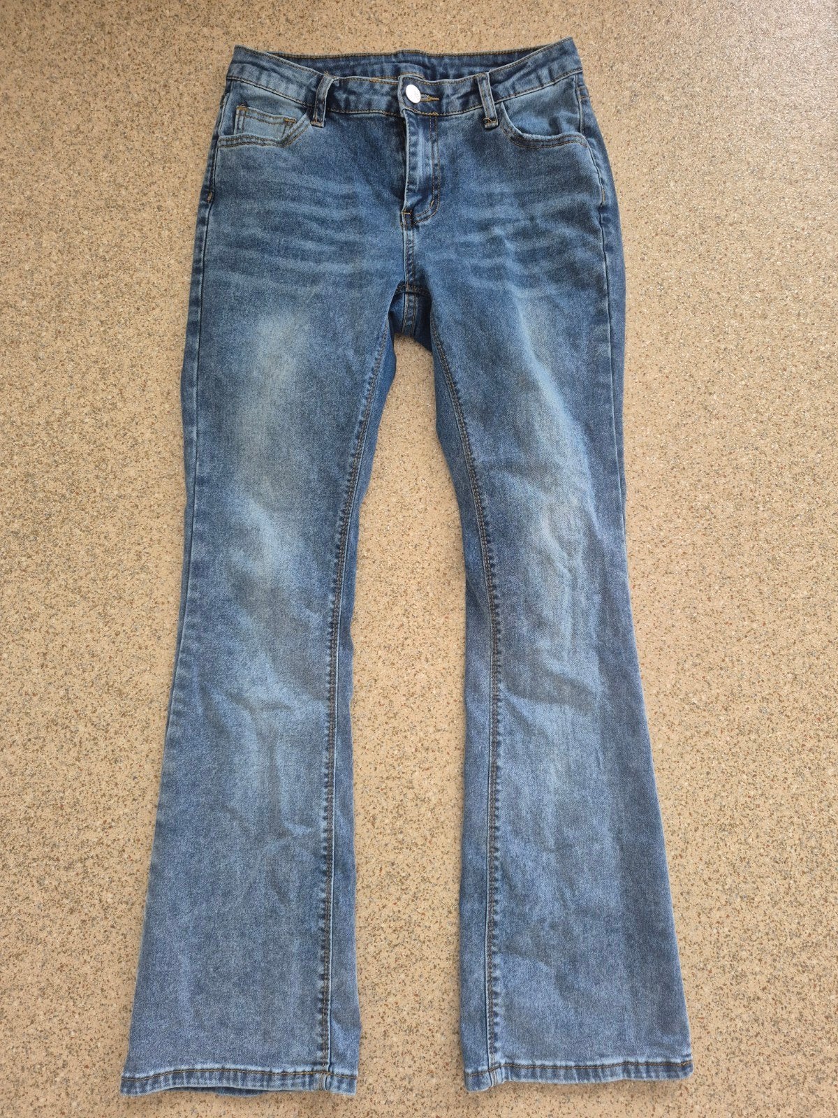 Shein flared jeans maat S/EU 38, Blauw, Ophalen of Verzenden, W30 - W32 (confectie 38/40), Gedragen