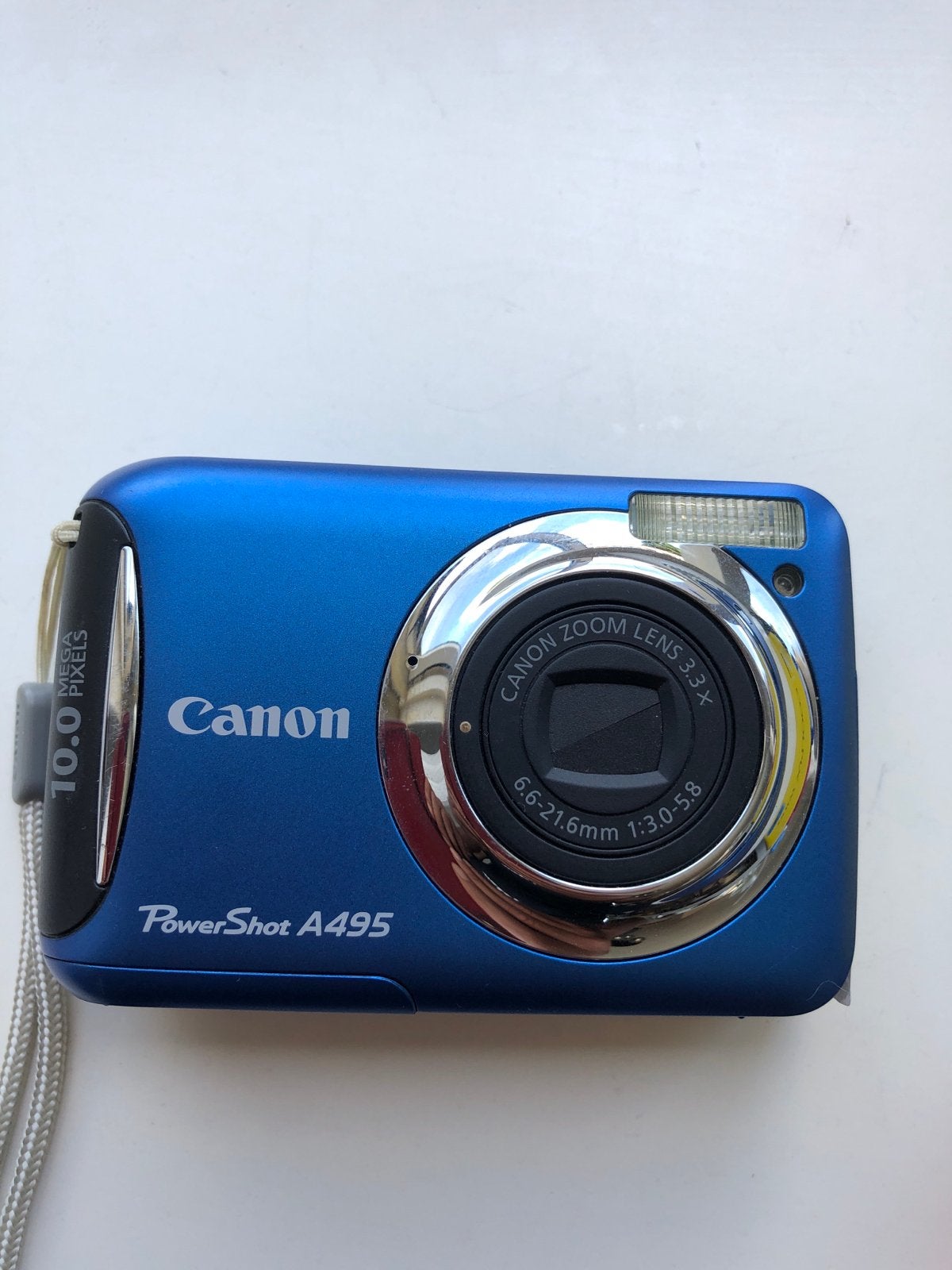 Canon PowerShot A495 Compactcamera - Blauw, 10.0 MP, Audio, Tv en Foto, Fotocamera's Digitaal, Ingebouwde flitser, Gebruikt, Canon