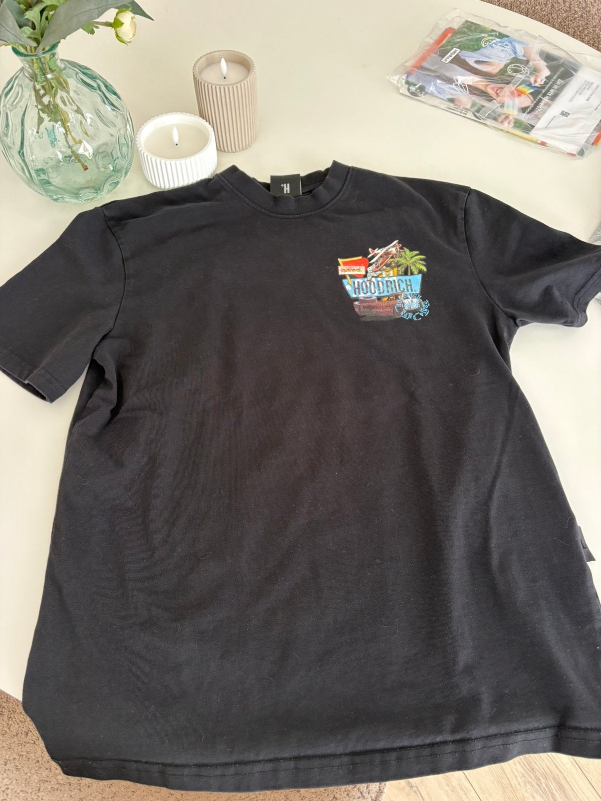 Hoodrich zwart t shirt maat S, Kleding | Heren, Ophalen of Verzenden, Zo goed als nieuw, Maat 46 (S) of kleiner, Zwart