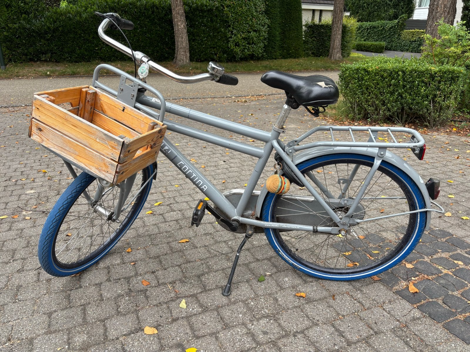 Cortina U4 Transportfiets 24 inch grijs met blauwe banden, Ophalen, Gebruikt