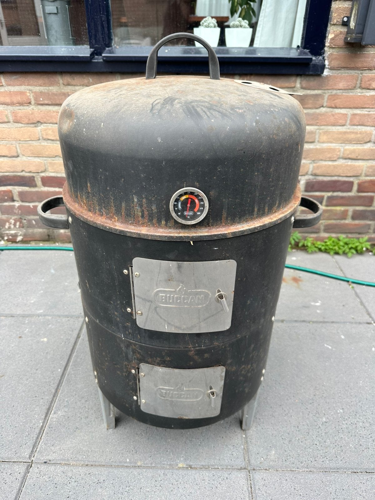 Buccan houtskool bbq smoker, Ophalen of Verzenden, Gebruikt