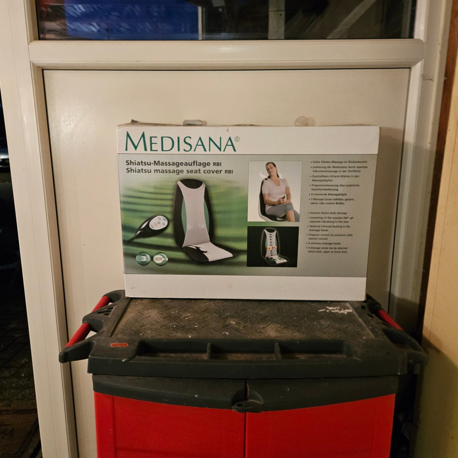 Nieuwe Medisana RBI Shiatsu-massage-stoelmat met warmte, Ophalen of Verzenden, Nieuw, Massagestoel of Kussen
