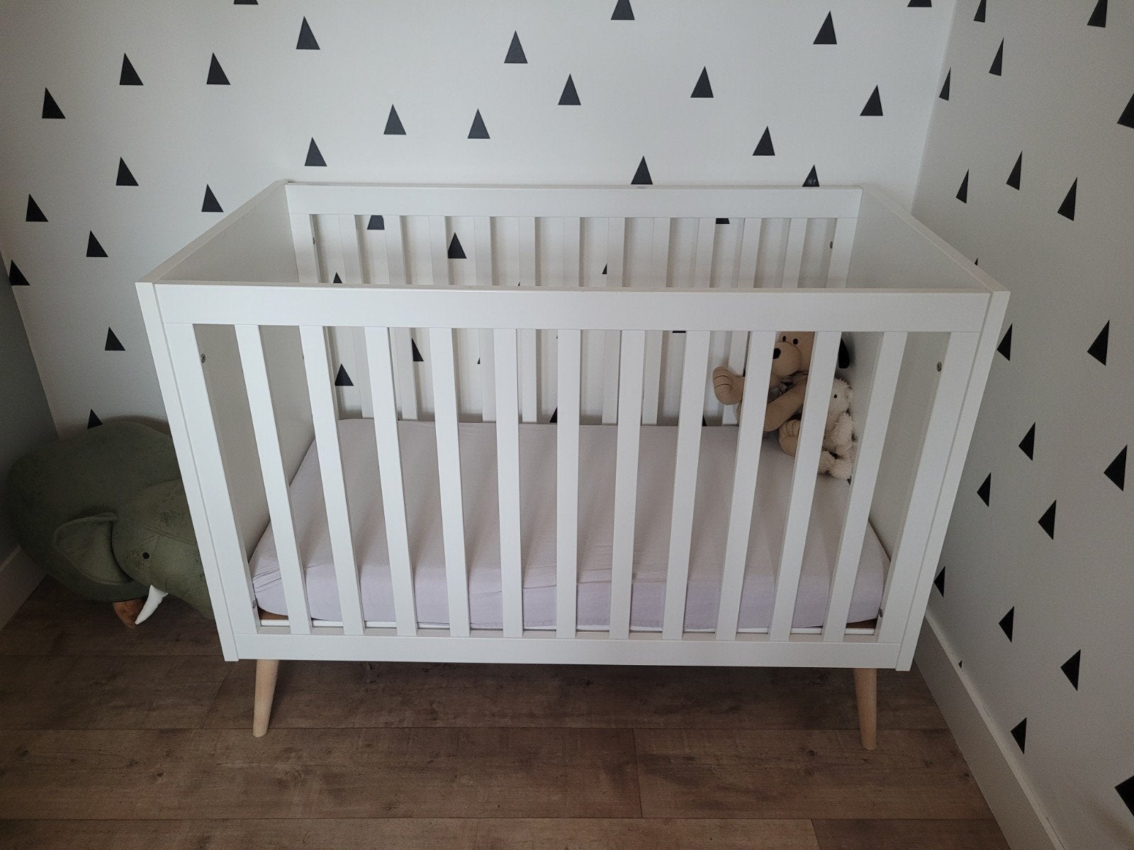 Ledikant 60x120cm met Aerosleep matras en hoeslakens, Ophalen, Gebruikt, Ledikant
