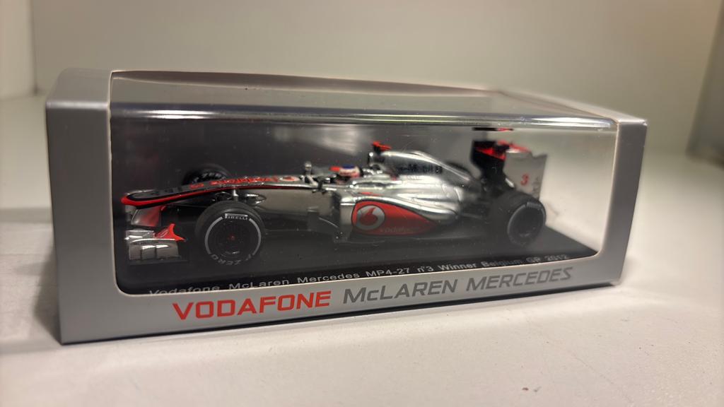 F1 McLaren mercedes mp4-27 #3 jenson button 2012 spark 1.43, Hobby en Vrije tijd, Modelauto's | 1:43, Overige merken, Auto, Ophalen of Verzenden