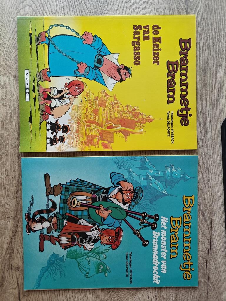 Brammetje Bram: twee leuke boeken uit het weekblad Sjors, Meerdere stripboeken, Ophalen of Verzenden, Gelezen, Ritsma & Delporte