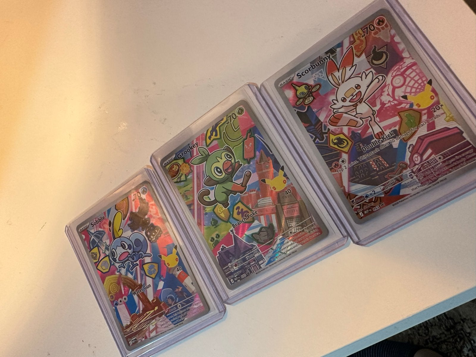 Pokemon Galar Starters trio Set english, Ophalen of Verzenden, Zo goed als nieuw, Meerdere kaarten