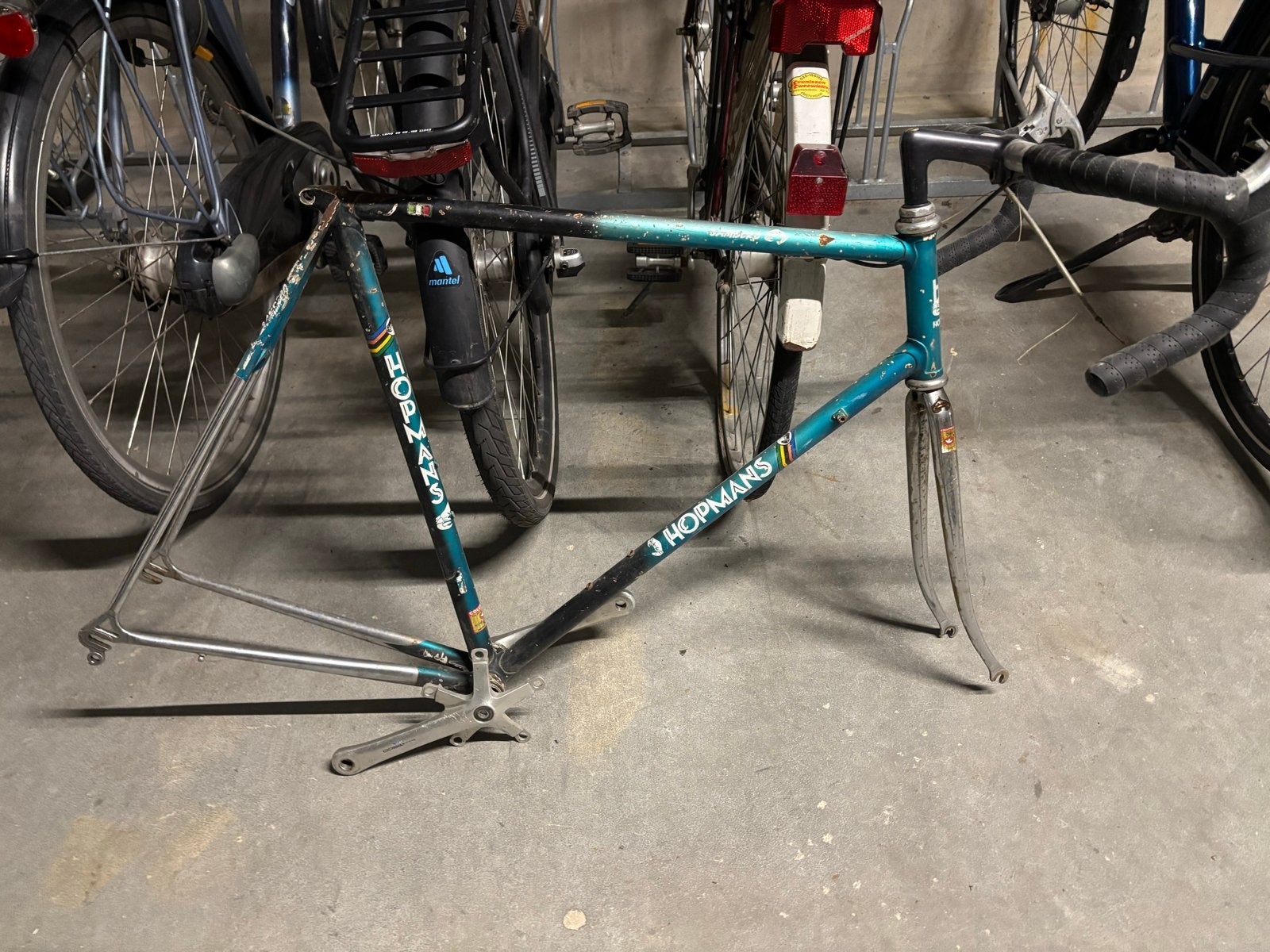 Columbus stalen frame - Hopmans, Fietsen en Brommers, Fietsonderdelen, Ophalen, Frame, Gebruikt, Staal