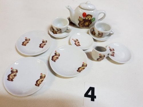 Mini servies nr. 4, met beren, 11-delig, Ophalen of Verzenden