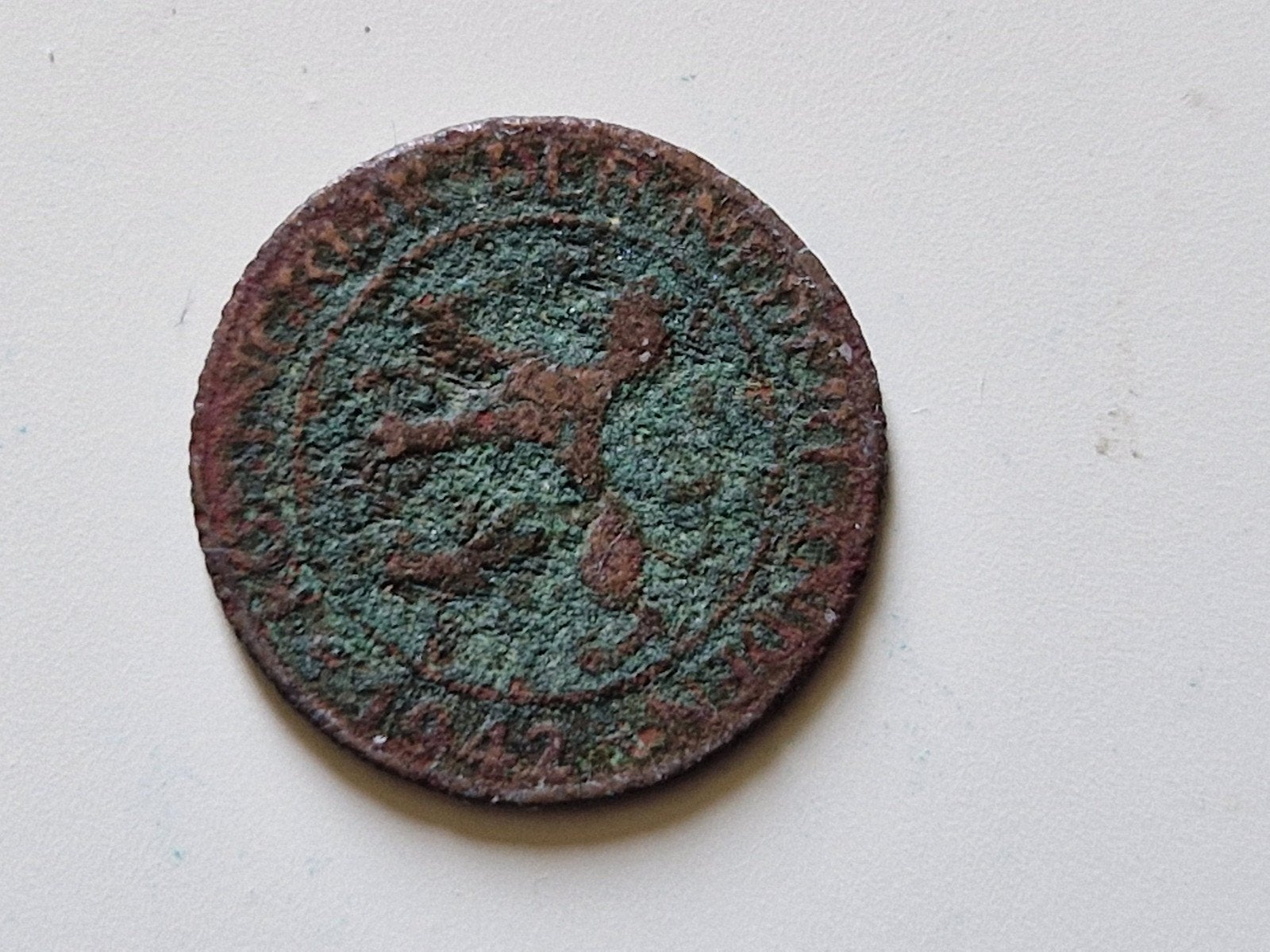 1 cent Nederland 1942 brons, Postzegels en Munten, Munten | Nederland, Ophalen of Verzenden, Koningin Wilhelmina, 1 cent, Losse munt