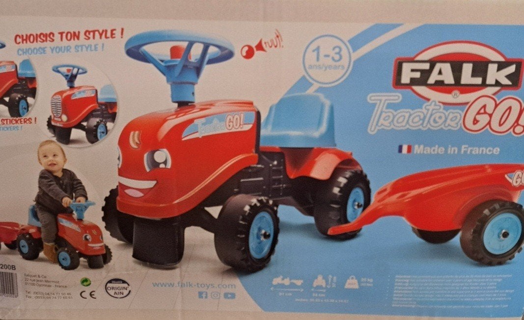 Tractor met aanhangwagentje, Kinderen en Baby's, Ophalen of Verzenden, Gebruikt