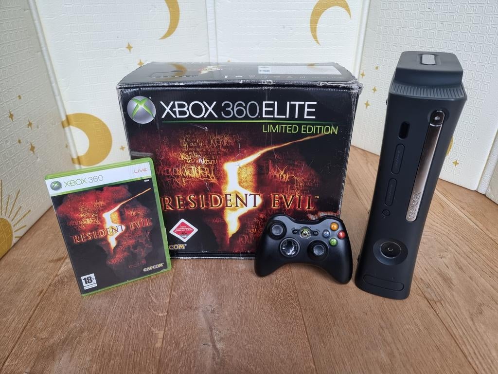 Xbox 360 Elite Resident Evil 5 Limited Edition, Spelcomputers en Games, Spelcomputers | Xbox 360, Ophalen of Verzenden, 120 GB