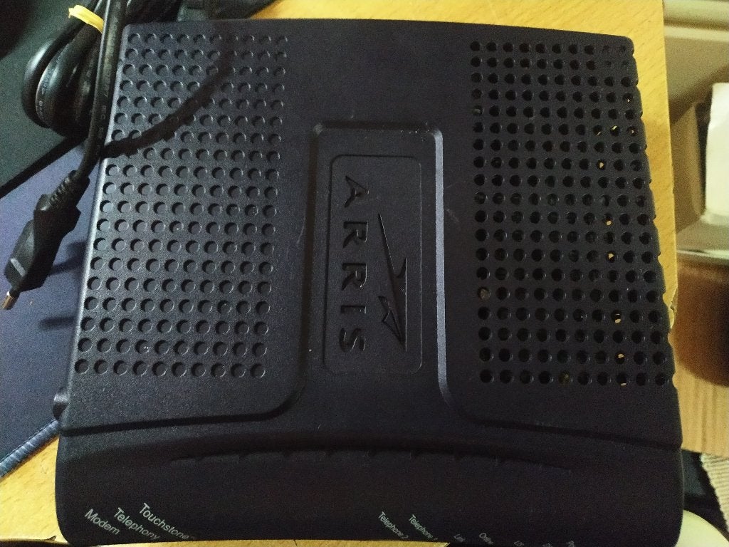 Arris TM502B/220 2.0 Telephony Modem, Ophalen of Verzenden, Gebruikt, Router met modem