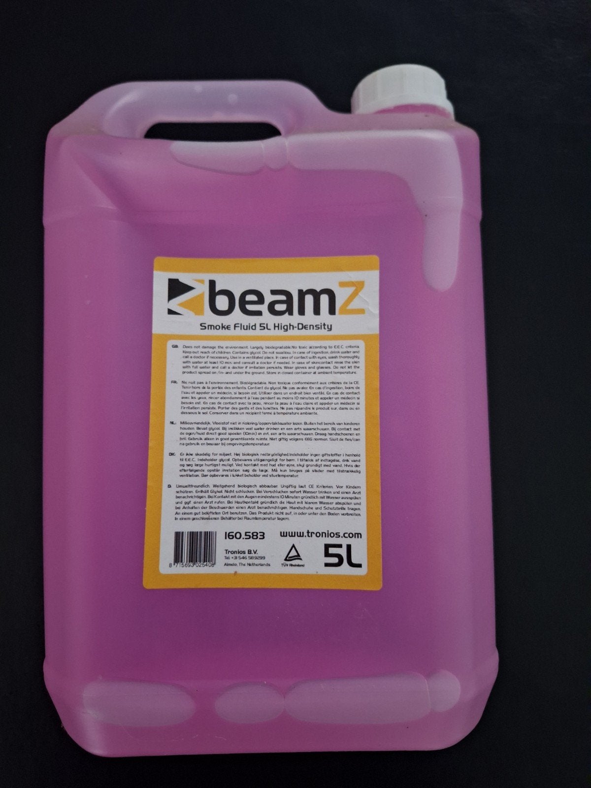 BeamZ Rookvloeistof SL High-Density 5L, Ophalen of Verzenden, Nieuw, Rookmachine