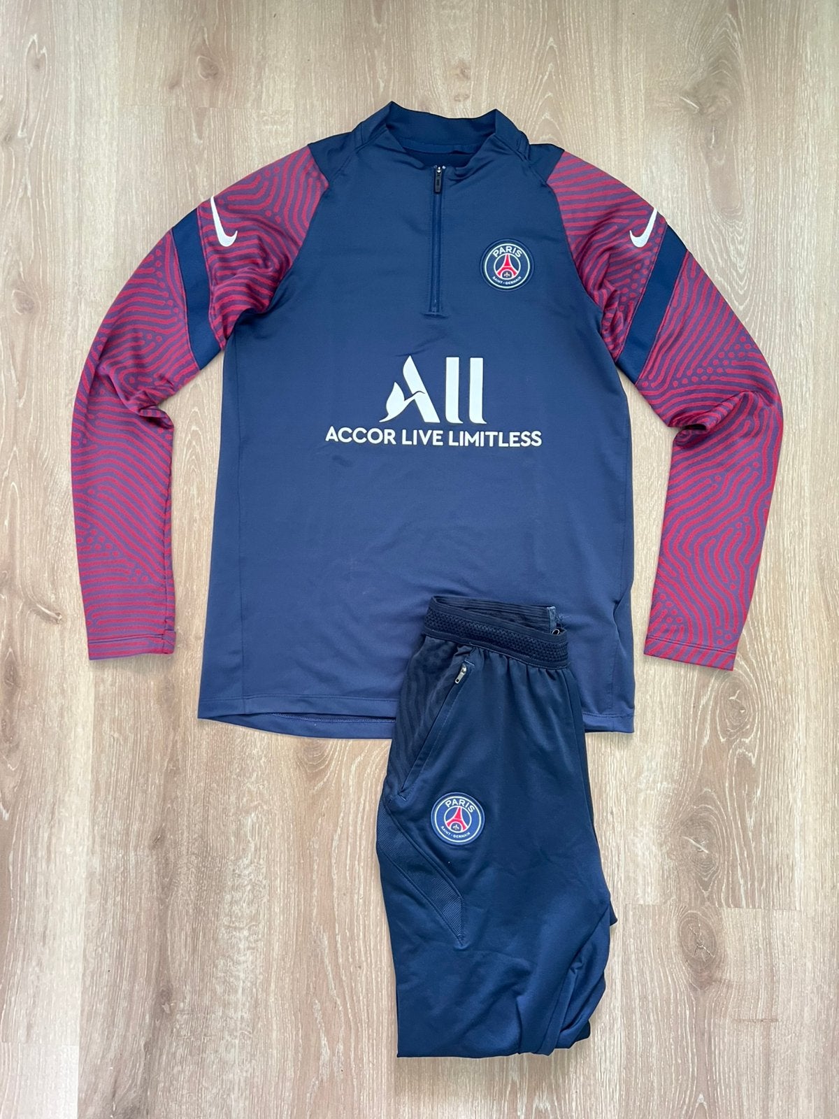 PSG trainingspak Nike 20/21 maat 158-170/XS, Blauw, Ophalen of Verzenden, Zo goed als nieuw, Nike