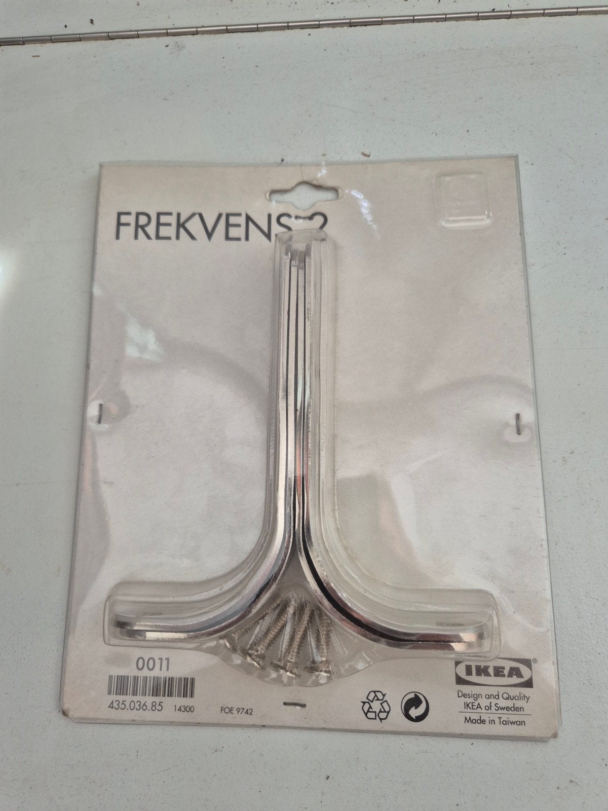 IKEA Frekvens 2 gordijnbeugels, Metaal, Nieuw, Ophalen of Verzenden, Gordijn
