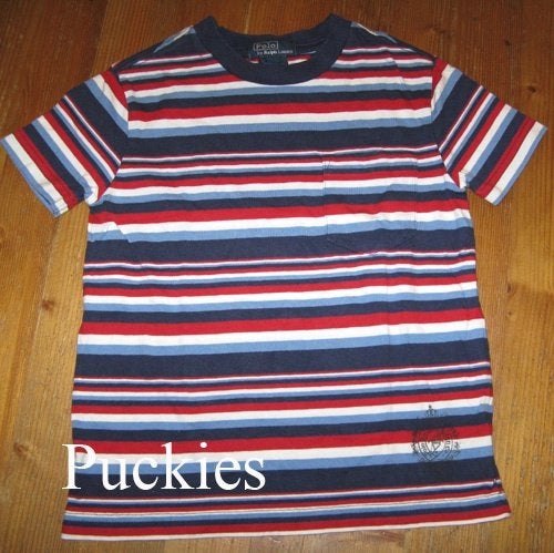 Maat 122 Gestreept Ralph Lauren t-shirt *NIEUW* (8978) a, Kinderen en Baby's, Nieuw, Ophalen of Verzenden, Shirt of Longsleeve