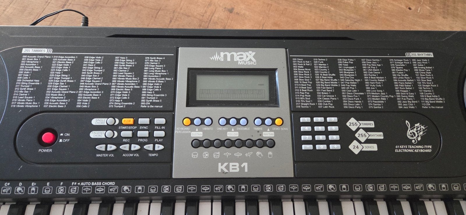 Max music keyboard KB1, Ophalen of Verzenden, Zo goed als nieuw, 61 toetsen, Overige merken