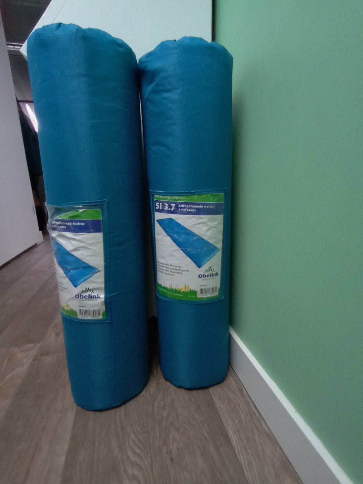 2x Obelink selfinflating slaapmat 3.7, Ophalen, Zo goed als nieuw, 1-persoons