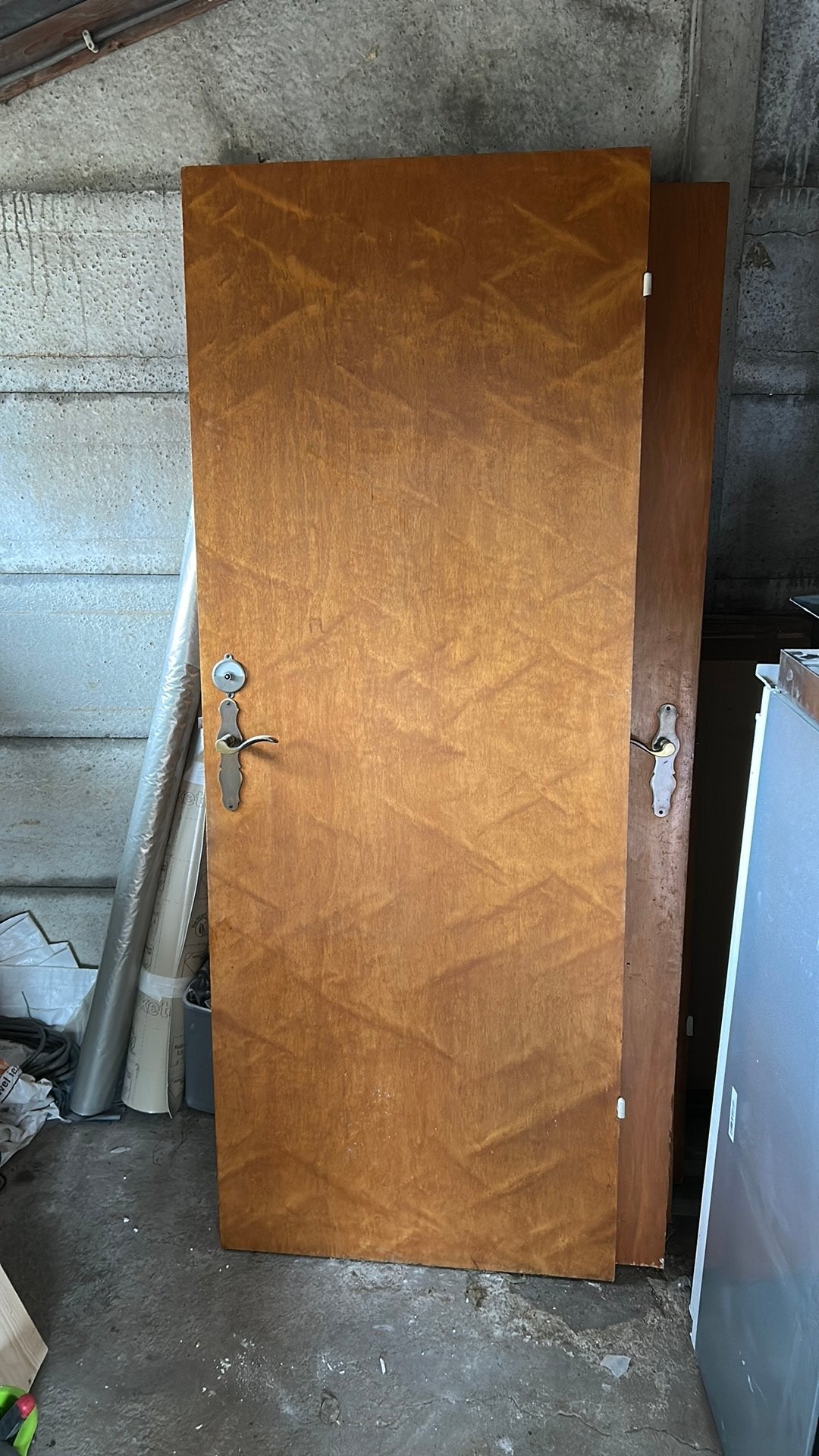 Wc deur. Oud fineer, Ophalen, Gebruikt, Minder dan 80 cm, Binnendeur