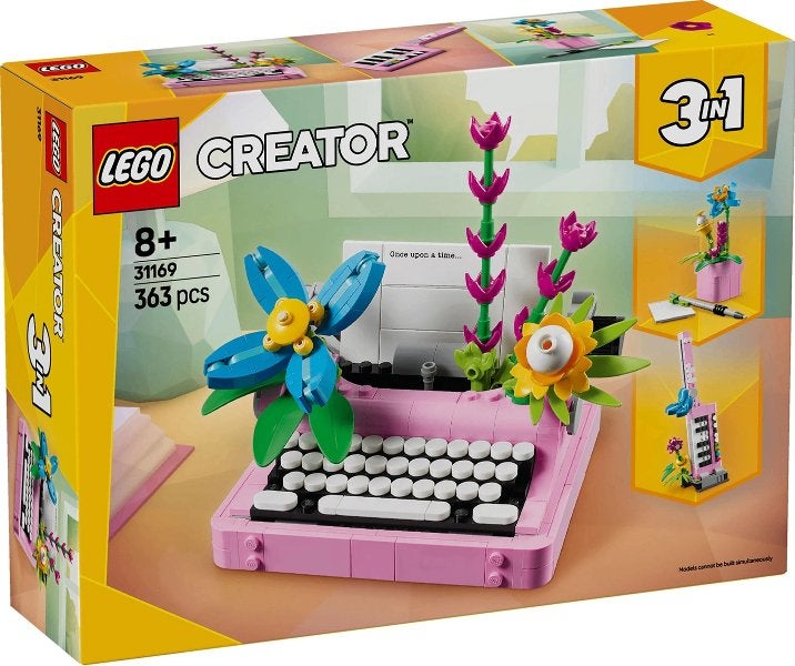 Lego Creator set 31169 Typemachine met bloemen, Lego, Nieuw, Ophalen of Verzenden, Compleet